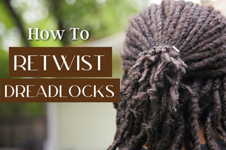how to retwist dreads at home with clips